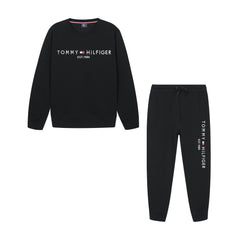 Tommy Hilfiger Logo Embroidery Flex Fleece Grey Tracksuit