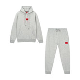 HUGO Daratschi Grey Patch Tracksuit Set